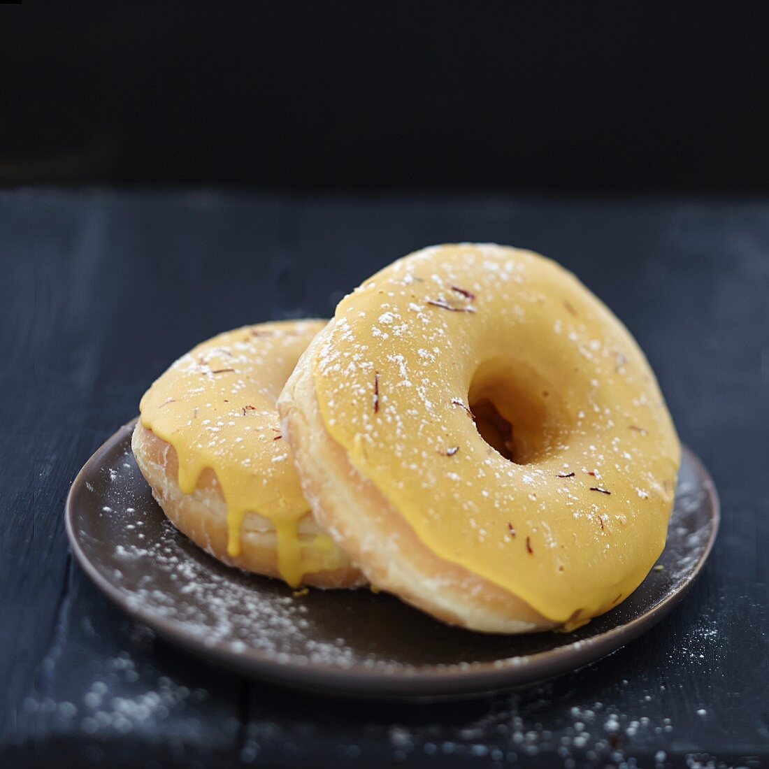 Ginger and saffron donuts