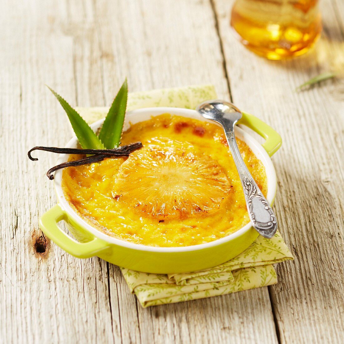 Ananas-Clafoutis mit Vanille