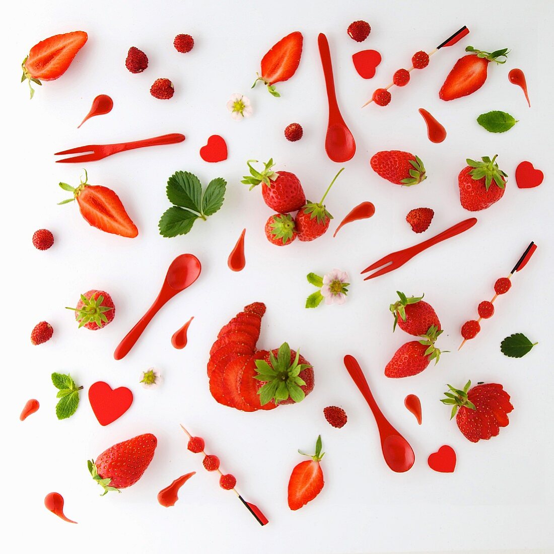 Red food painting
