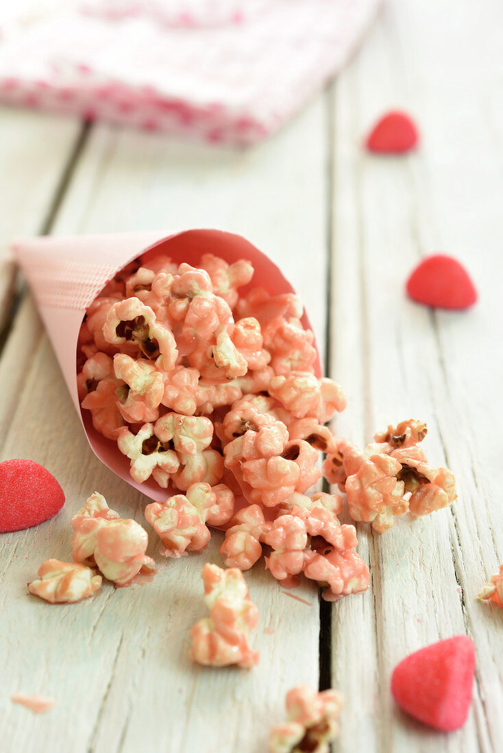 Erdbeer-Popcorn