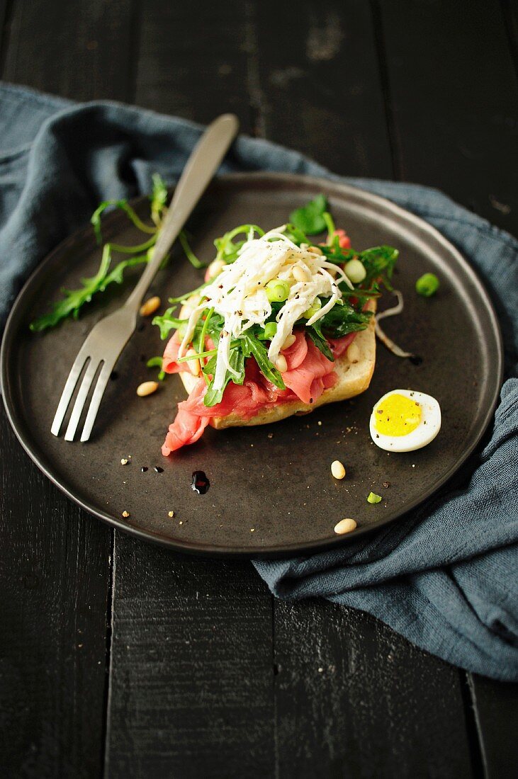 Beef carpaccio with celeriac and horseradish sauce