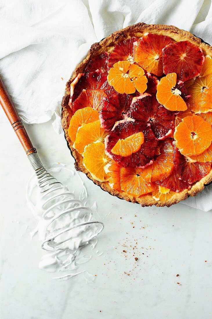 Citrus fruit tart