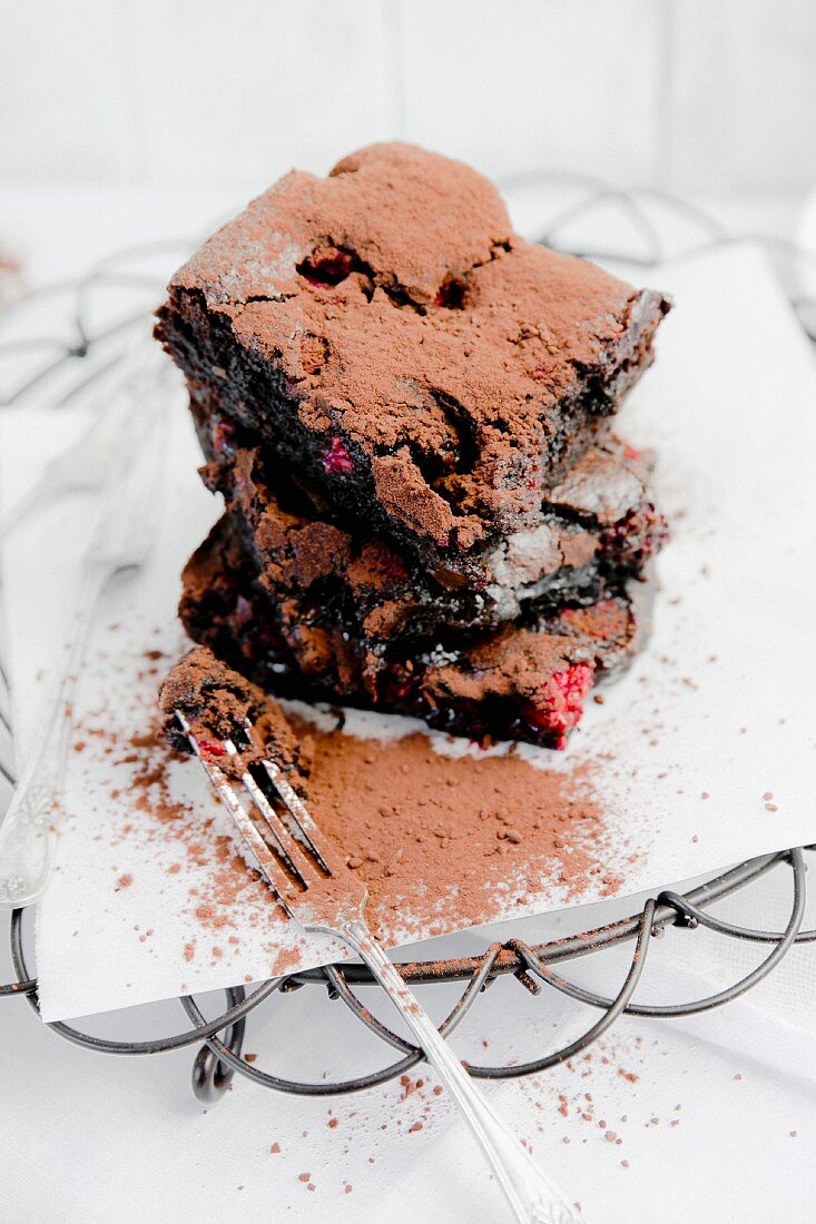 Cocoa And Raspberry Brownies