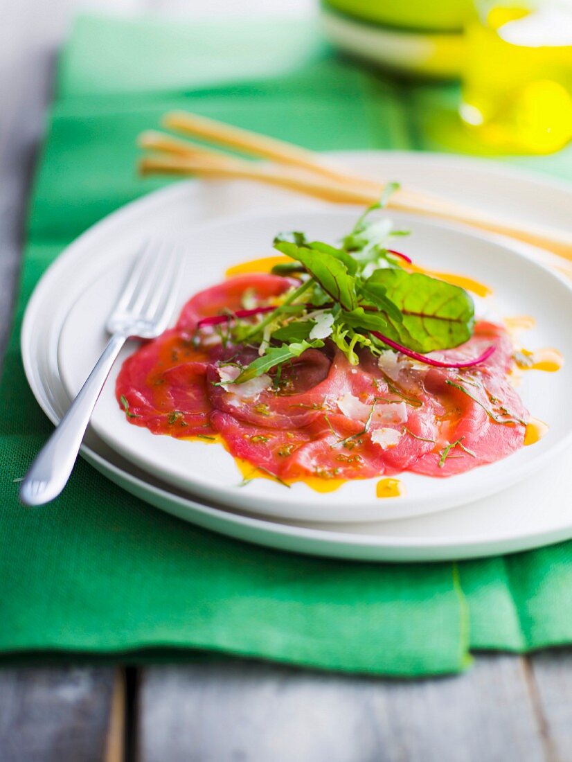 Beef carpaccio