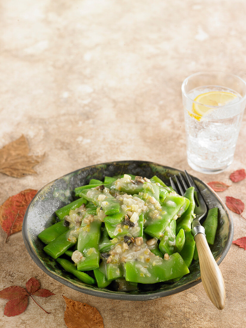 String beans in Breton sauce