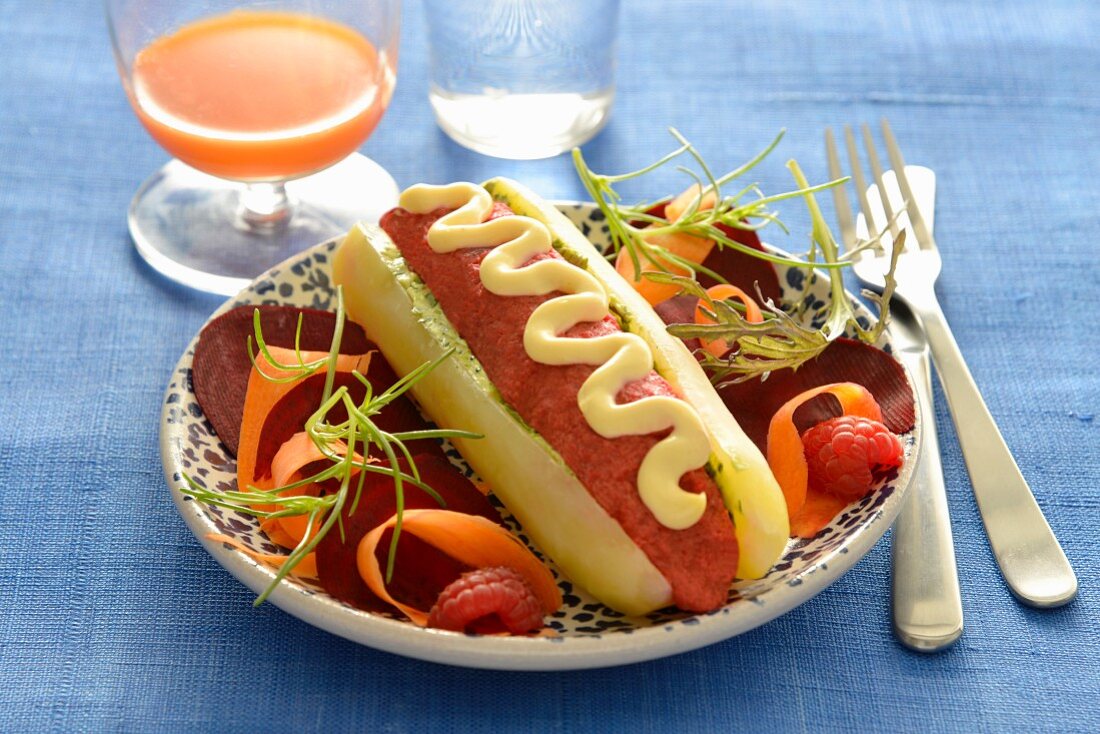 Vegetarian hotdog