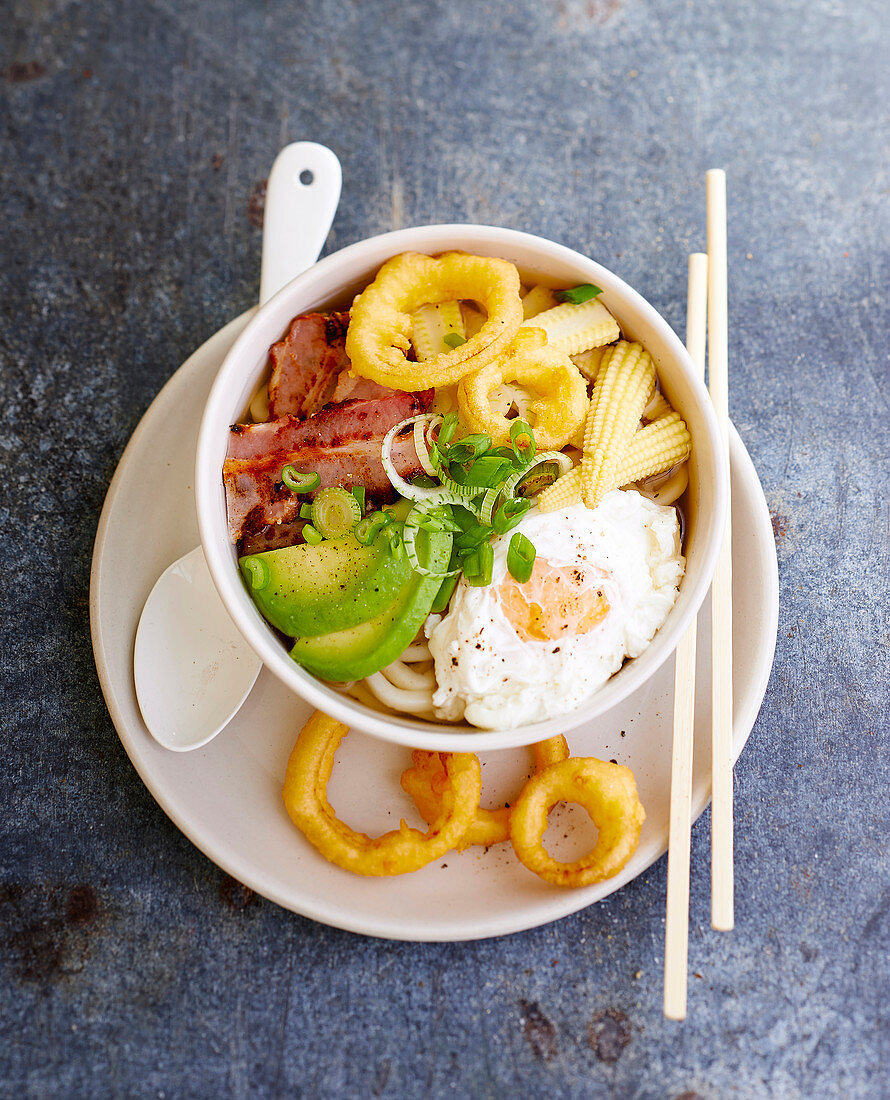 American Ramen (asiatische Nudelsuppe auf amerikanische Art)