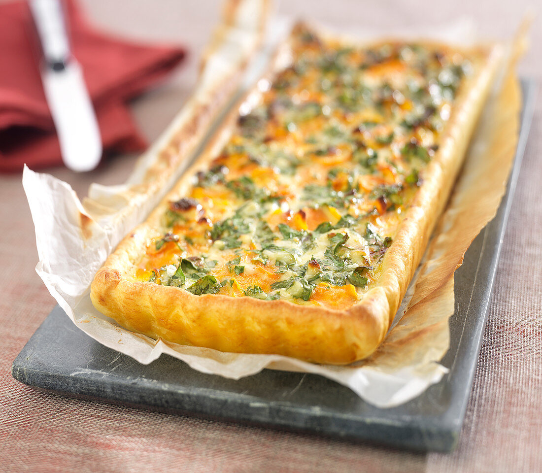 Carrot, parsley and cumin quiche