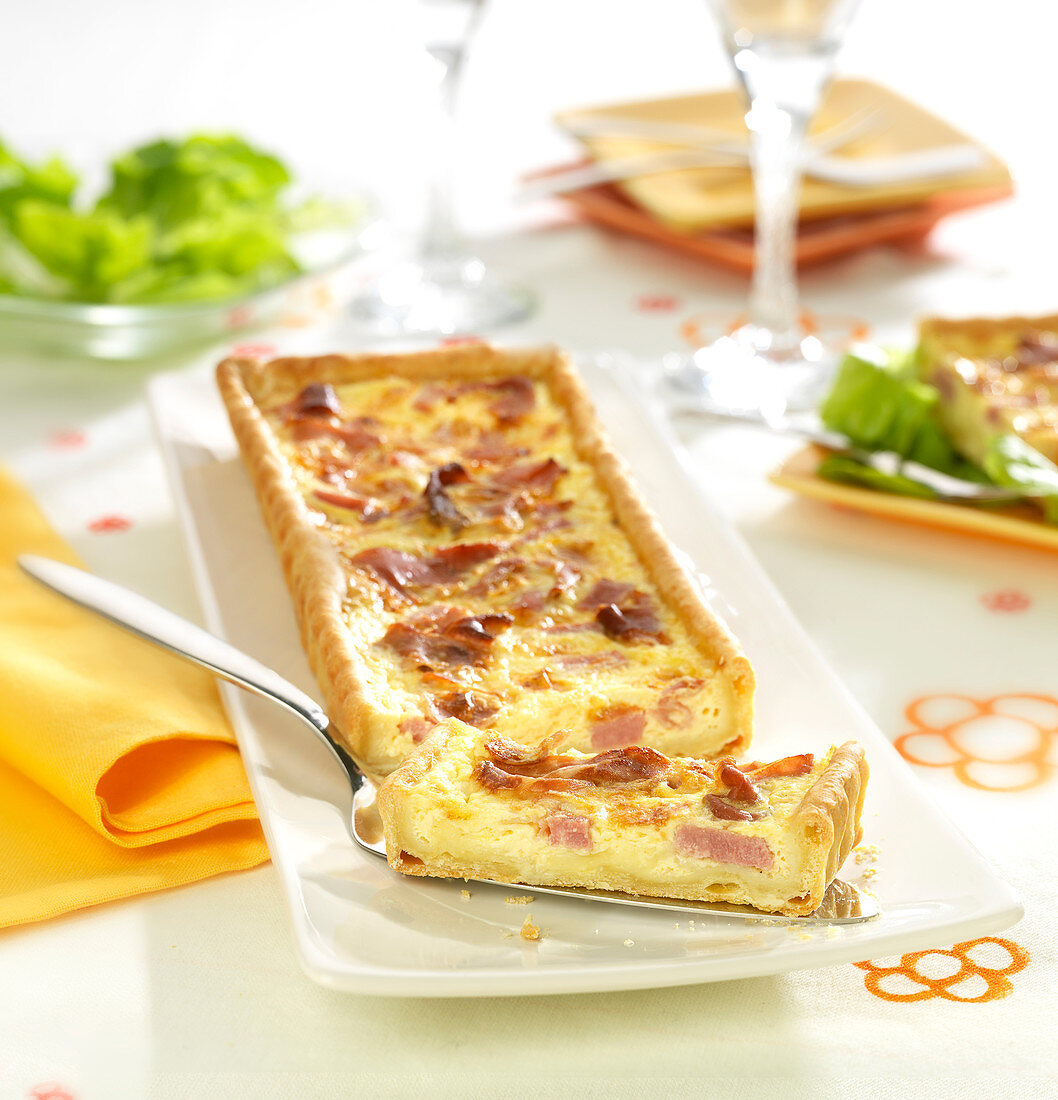 Quiche mit zweierlei Schinken