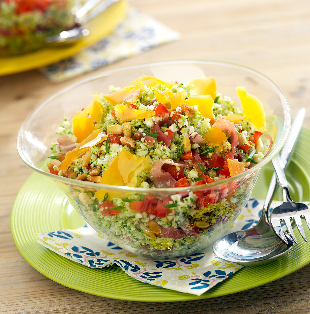 Tabouleh mit Blumenkohl und Brokkoli