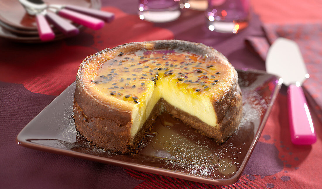 Cheesecake mit Passionsfrucht