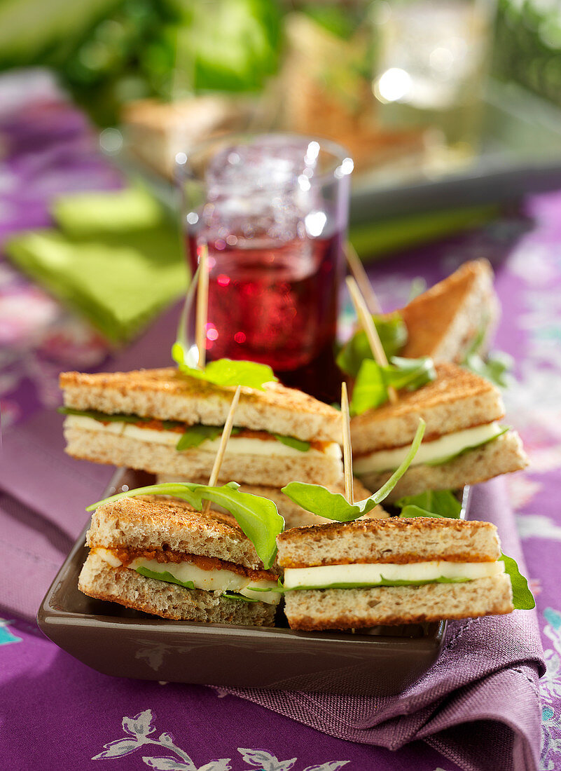 Clubsandwiches auf italienische Art