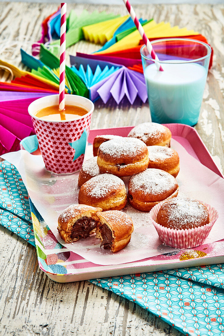 Krapfen mit Schokoladenfüllung