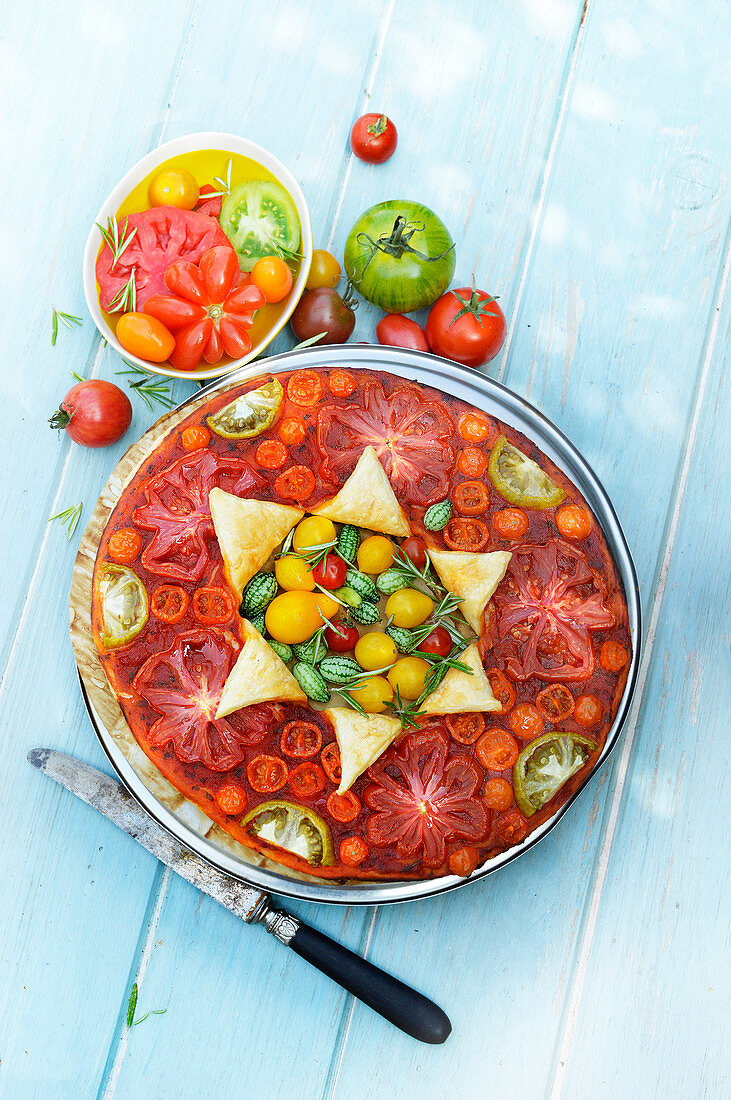 Tomato And Mini Cucumber Star-Shaped Cucumbers