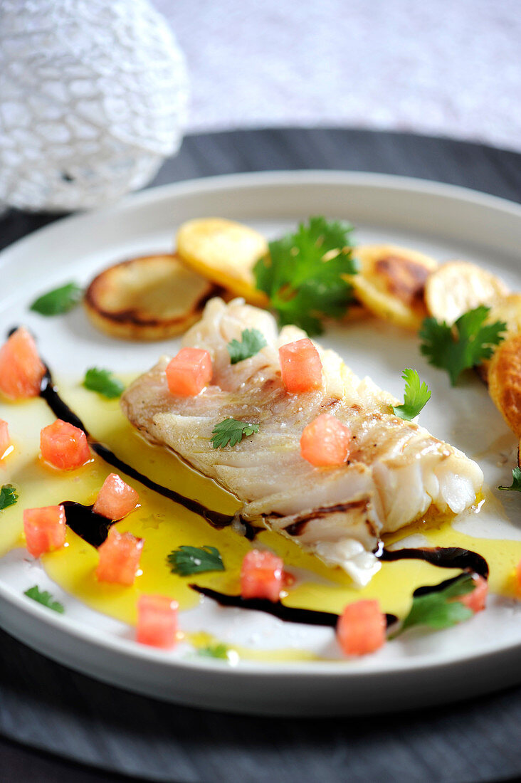 Fillet Of Cod With Virgin Sauce