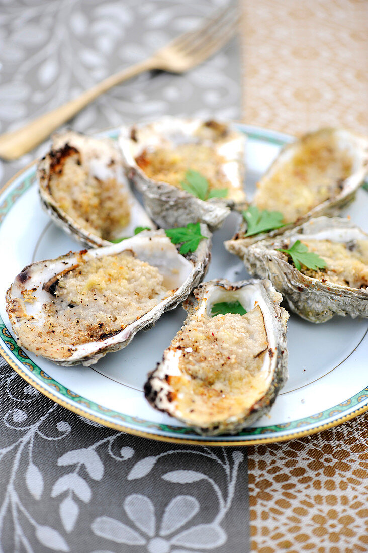 Oyster Grilled With Ginger