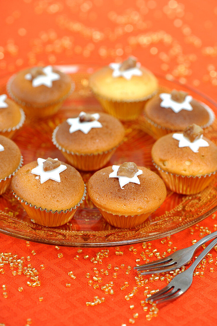 Candied Chestnut Cupcakes