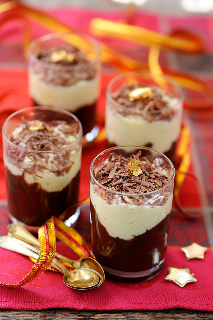 Chocolate And Pear Individual Puddings