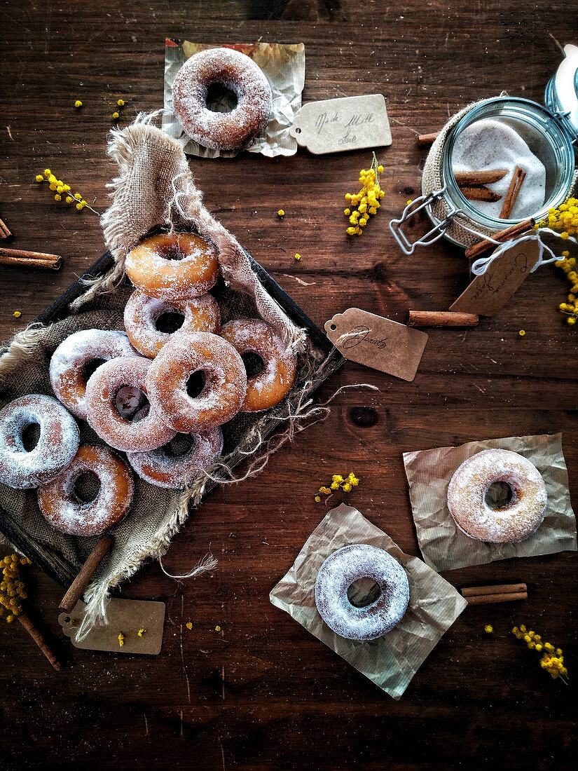 Cinnamon-Flavored Sugar Donuts