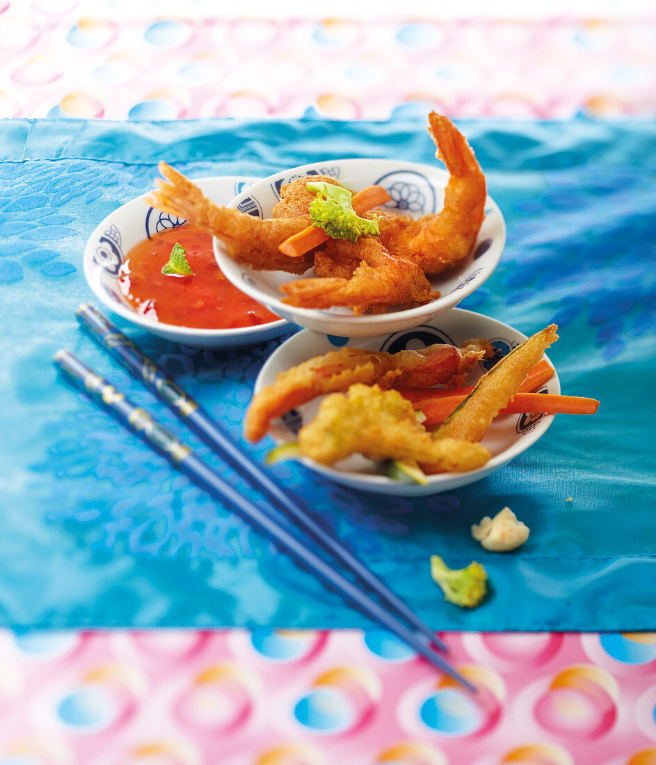 Shrimp tempuras