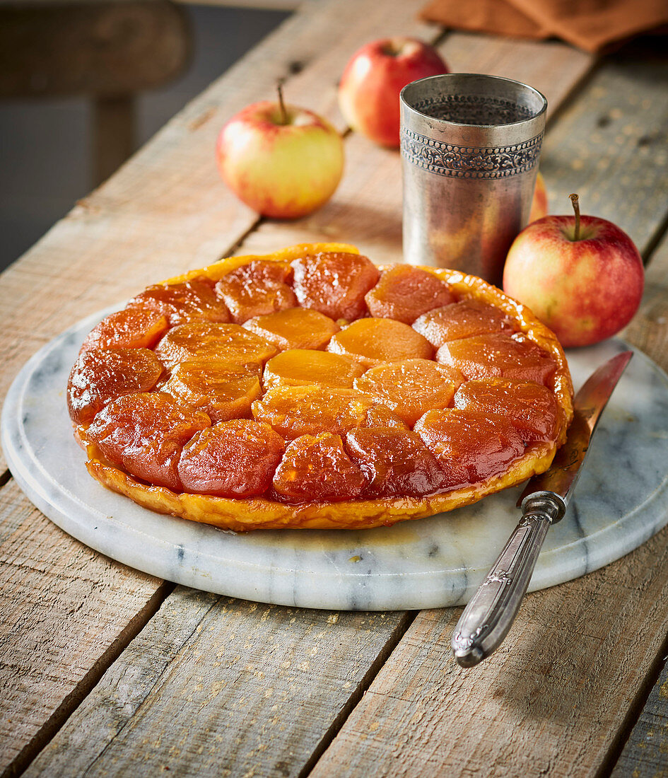 Tarte Tatin (gestürzter Apfelkuchen, Frankreich)