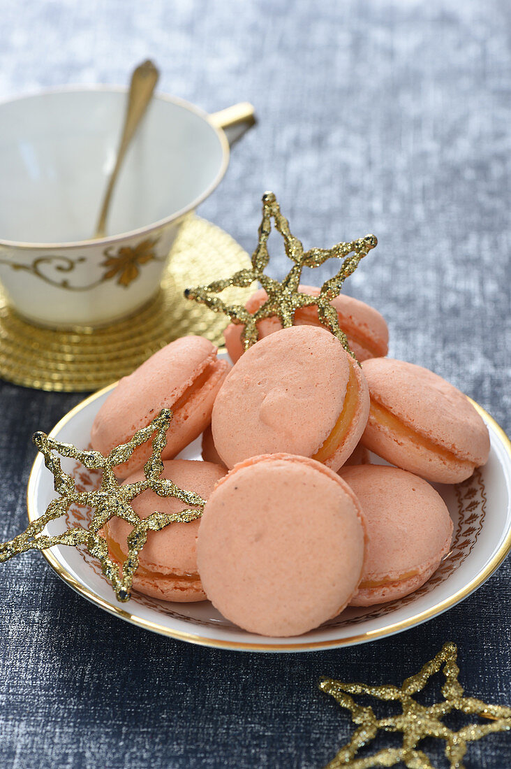 Orangen-Macarons