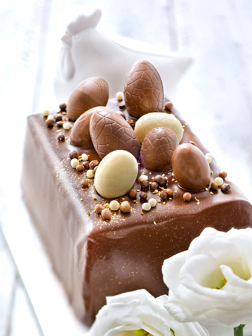 All chocolate Easter cake
