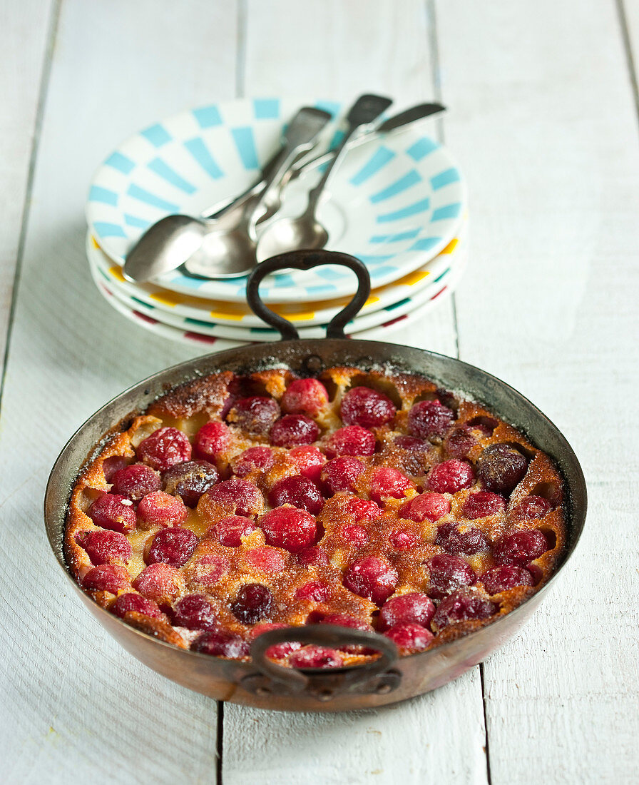 Cherry Clafoutis,cherry batter pudding