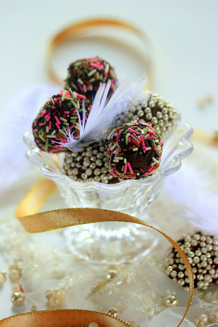 Chocolate truffle eggs