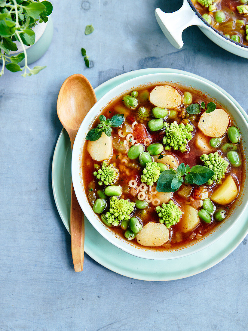 Minestrone mit Kartoffeln