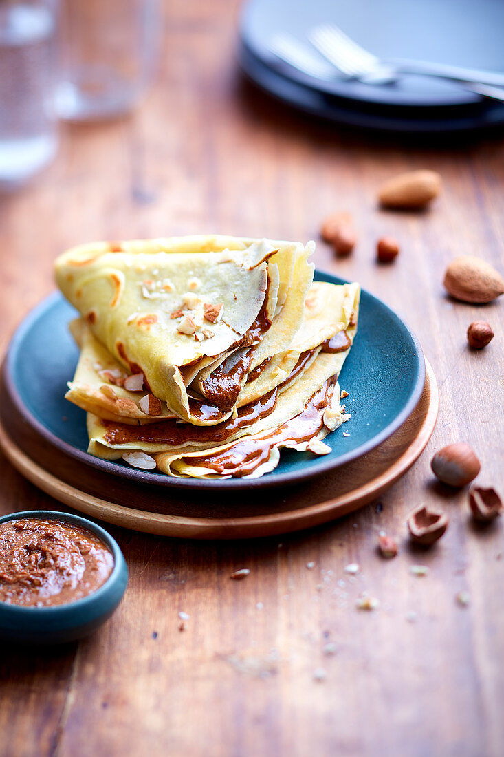 Crepes mit Nougatcreme