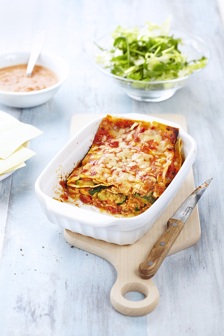 Vegetarische Zucchini-Lasagne