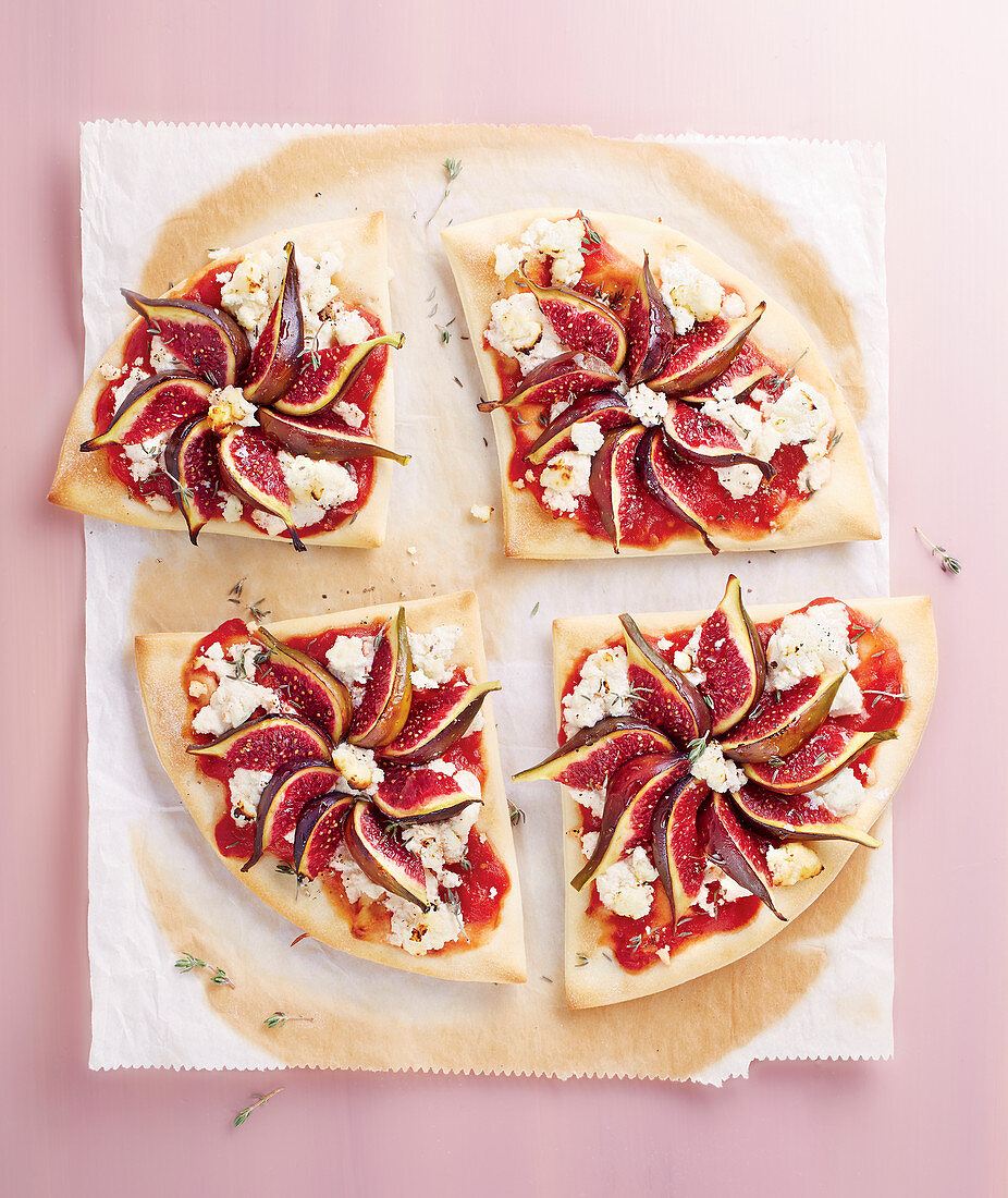 Goat's Cheese And Fig Pizza