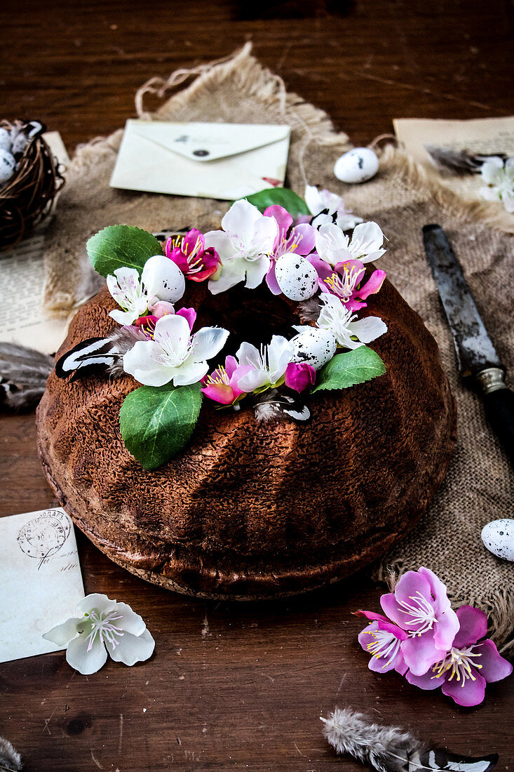 Schokoladen-Bundt Cake zum Osterfest