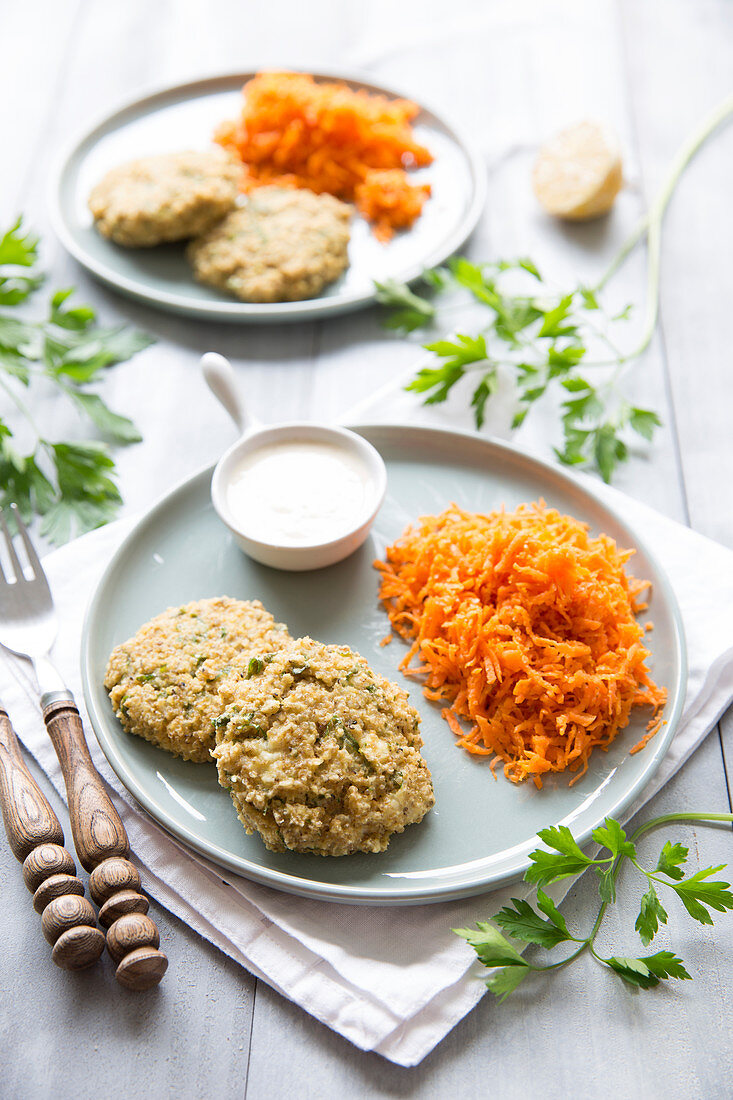 Quinoa Patties With Goat's Cheese