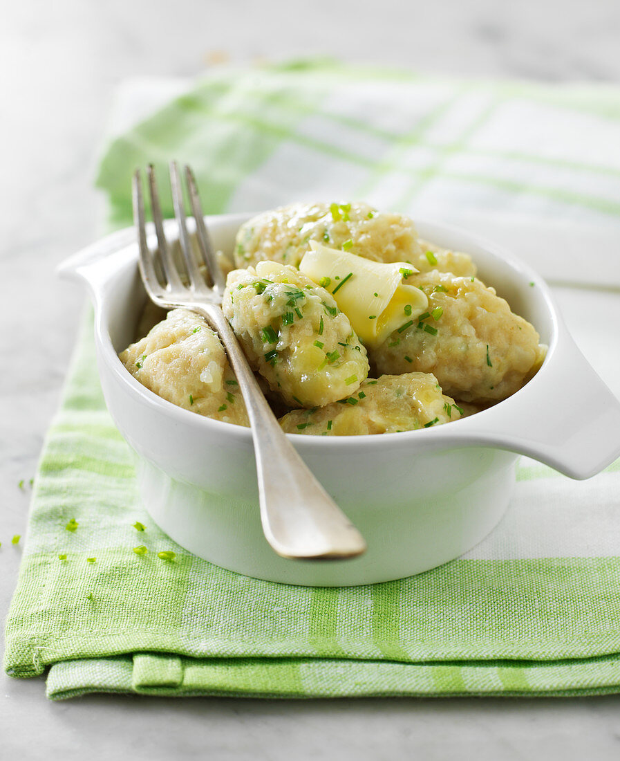 Potato And Chive Quenelles