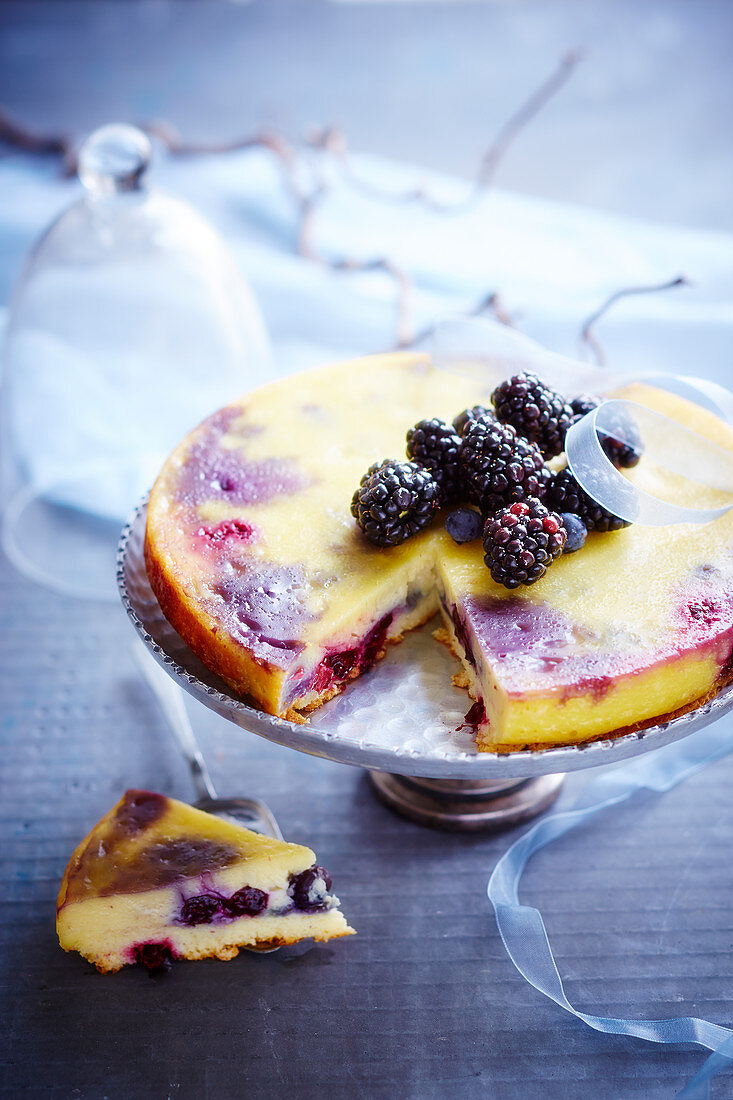 Black fruit magic cake