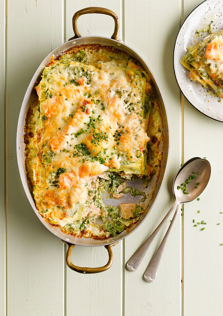 BROCOLI SALMON LASAGNE