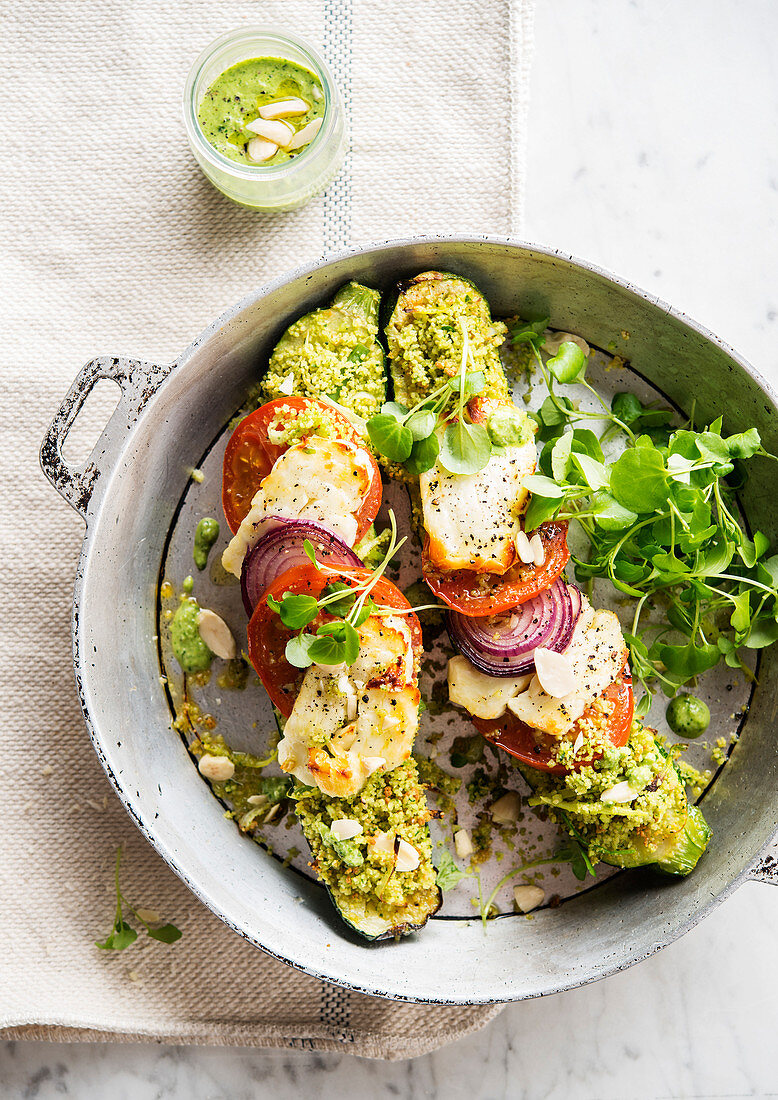 COURGETTE COUSCOUS BERLOUMI TOMATO