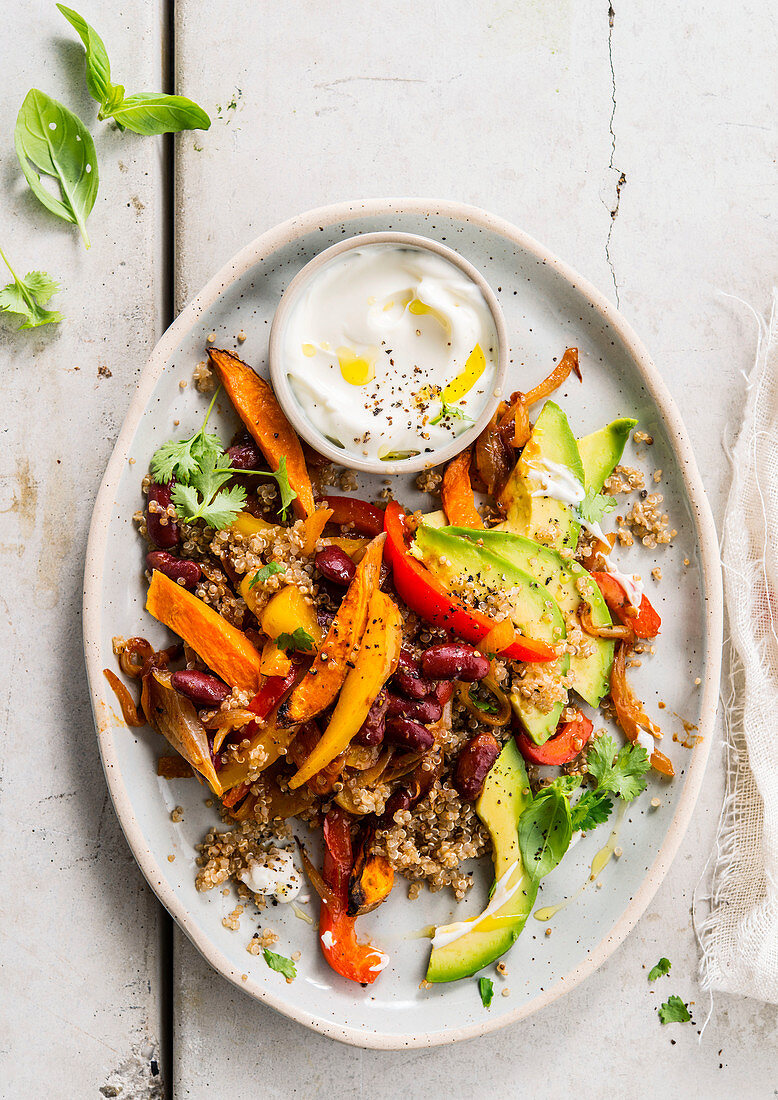 Quinoa fajita (vegetarian)