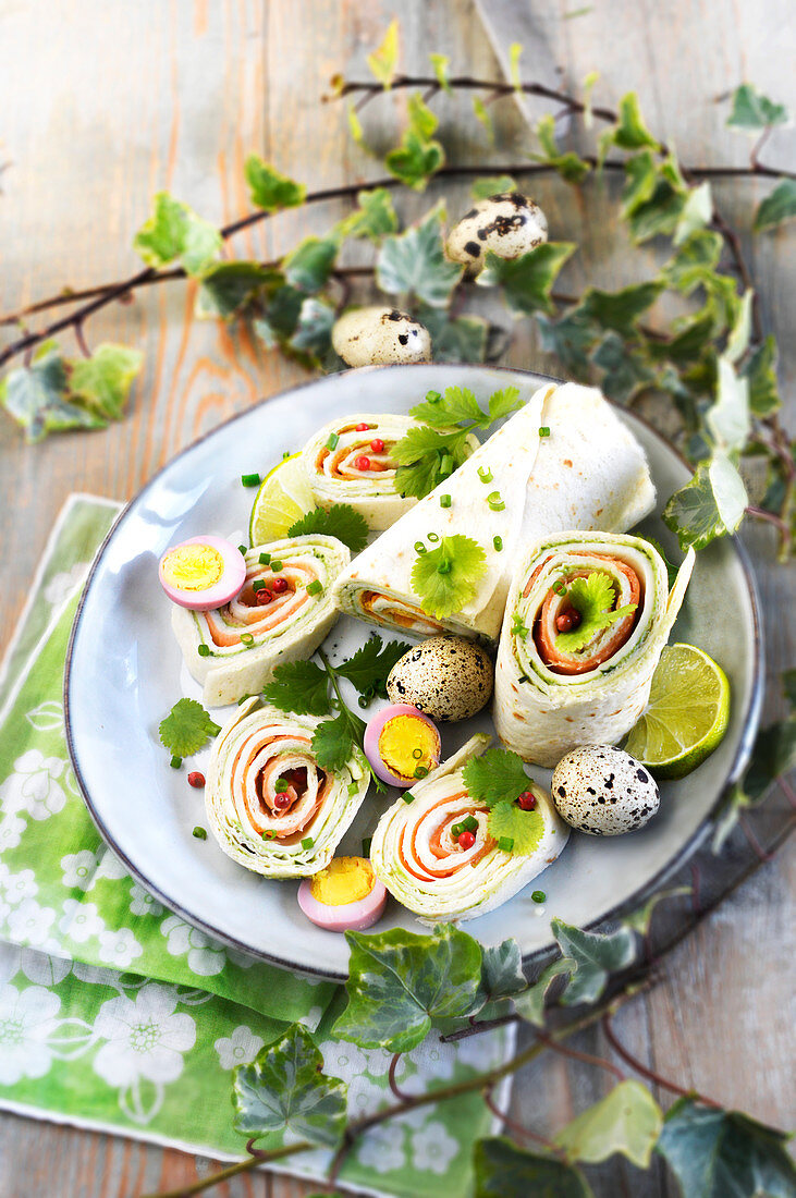 Easter Salmon Wraps