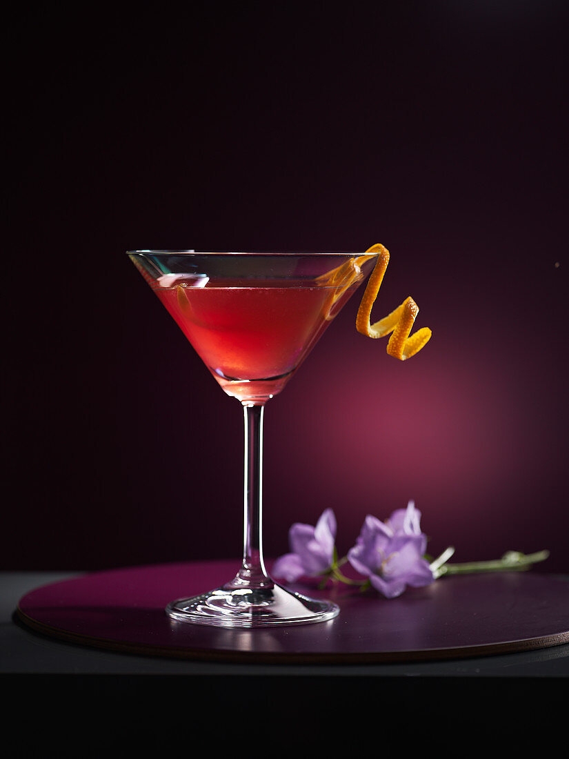 Kirsch-Martini im Glas
