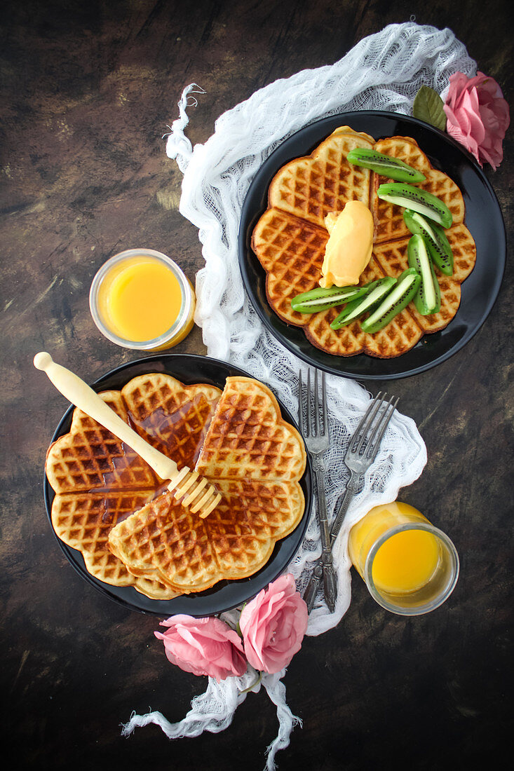 Honey waffles