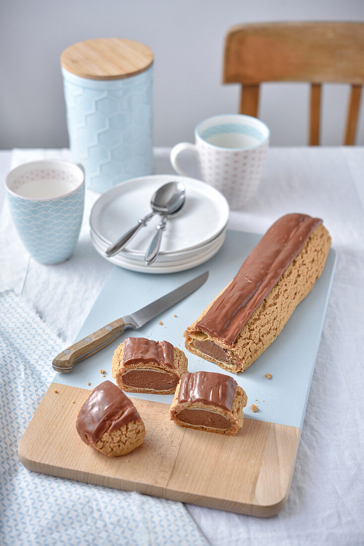 Giant chocolate éclair