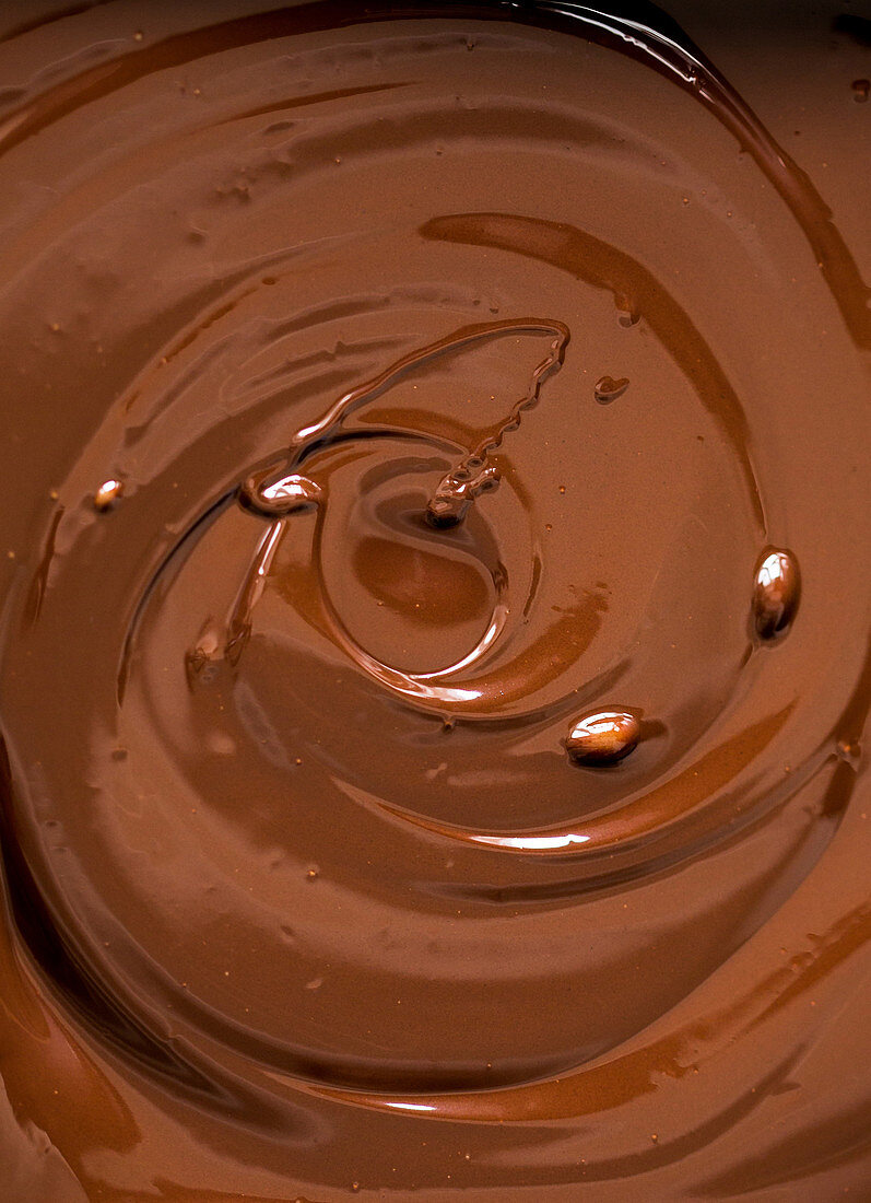 Geschmolzene Schokolade (bildfüllend)