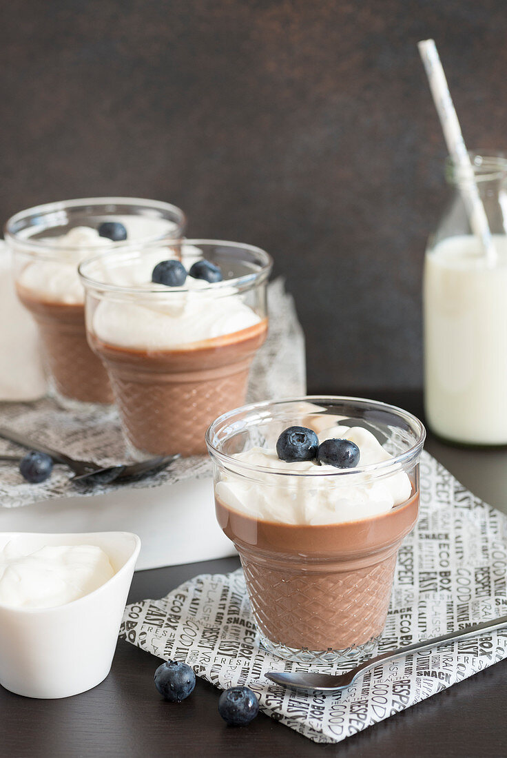 Chocolate panna cotta