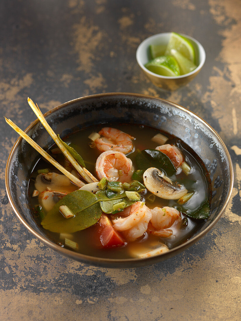 shrimp soup with lemongrass