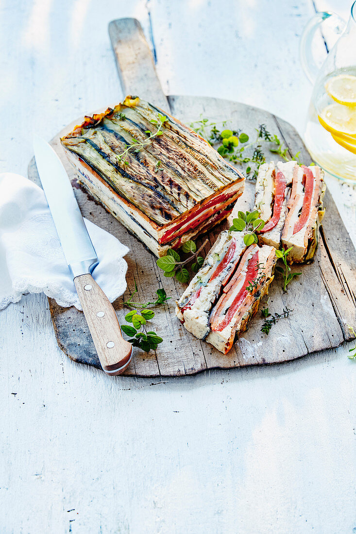 Terrine with summer vegetables
