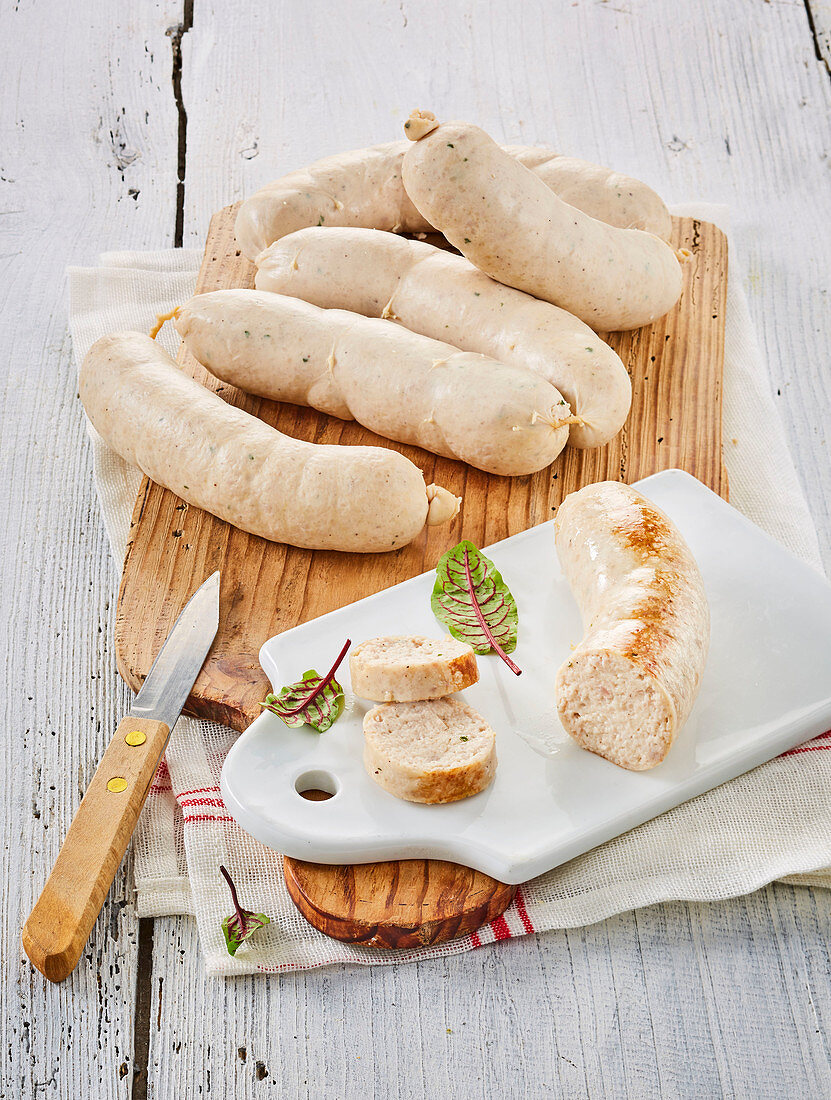 Homemade Boudin Blanc (French white sausages)