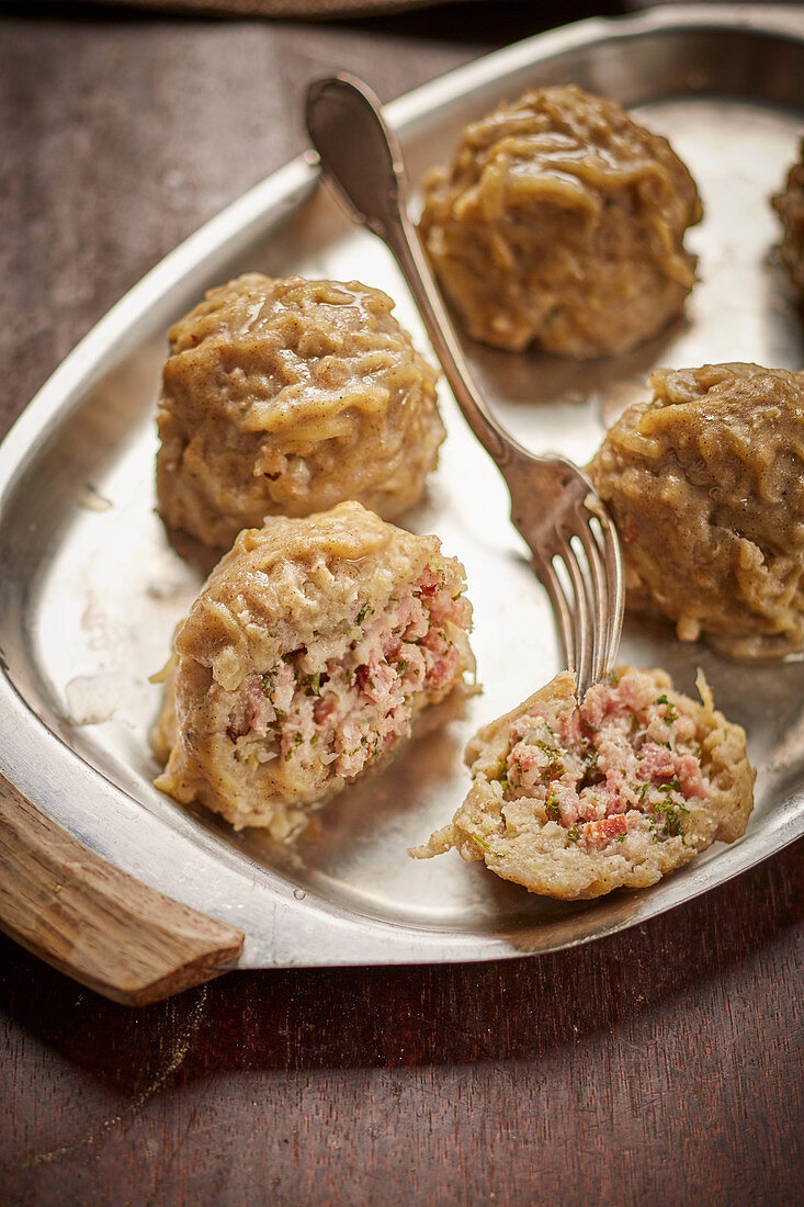 Sausage meatballs with herbs